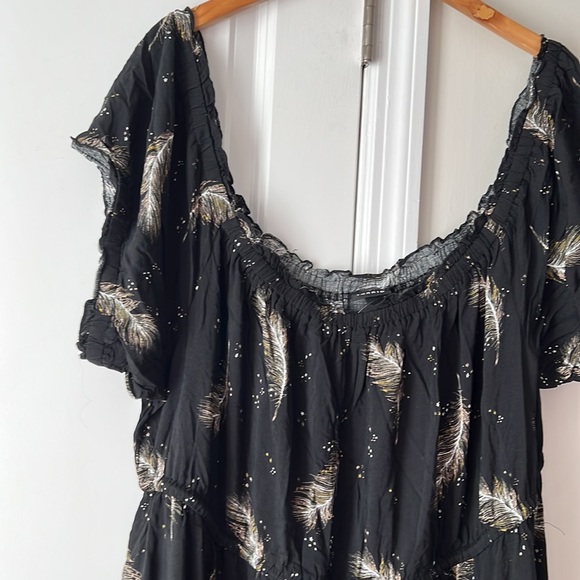 Torrid Midi Challis Off-Shoulder Dress - Picture 6 of 12